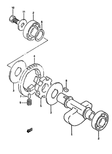 DR350 Балансир кривошипа