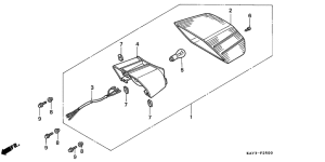 NX125 Taillight unit ass`y