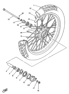 SR250SP Переднее колесо