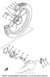 QT50 Переднее колесо