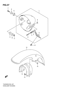 TU250 Фара головного света