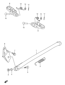 RMX250 Stand - footrest