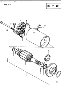 GSX250 Стартерный мотор