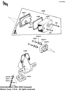 KZ1000 Taillight unit ass`y