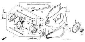 CB125T Стартерный мотор