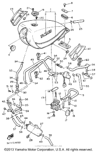 YX600A Топливный бак