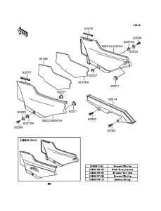 ZX900 Боковые обтекатели