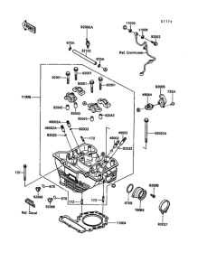 KL650 Головка цилиндров
