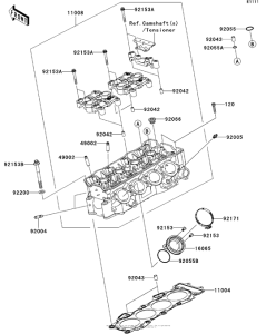 ZX600 Головка цилиндров