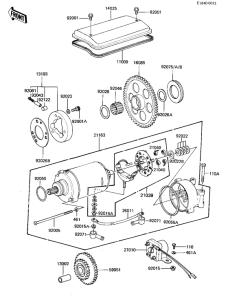 KZ1000 Starter motor / starter clutch