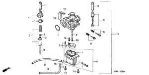 PK50S Carburetor assy