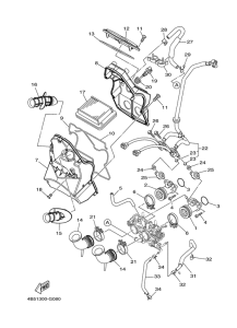 XP500A Впускная система