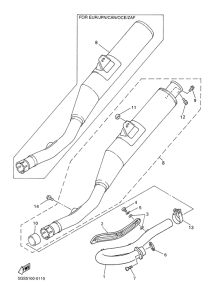 WR400F Выхлопная система