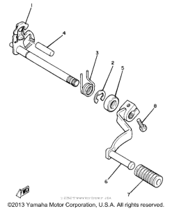 YZ80H Shift shaft pedal