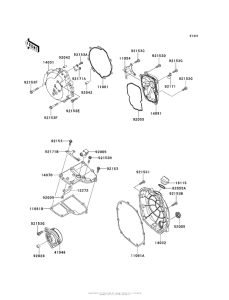 ZG1400 Крышки двигателя
