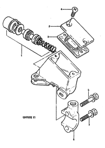GSX750 Передний тормозной цилиндр
