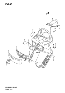 UH150 Багажник передний