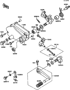 KR250 Механизм переключения передач