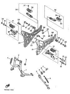 FJ1200 Stand. footrest