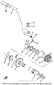 XS650_2F - 1979 Кик стартер