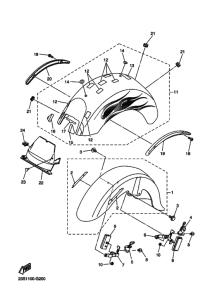 XVS1100A XVS11AX Крыло