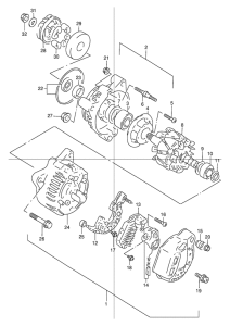 GSX1200 Альтернатор