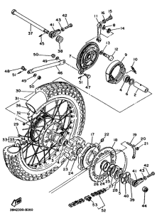 XT500 Переднее колесо