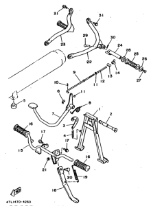 RX100 Stand. footrest