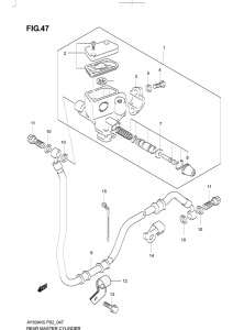 AY50 Rear rear master cylinder