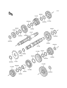 KLX300R Трансмиссия