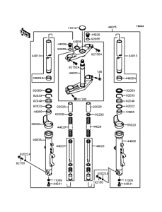 ZX900 Передняя вилка