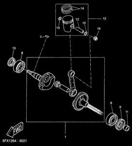 CW50 Коленчатый вал и Поршень