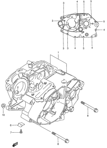 GN125 Картер двигателя