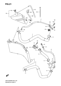GSX1300R Радиатор hose