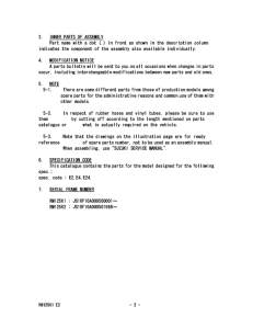 RM125 Catalog preface