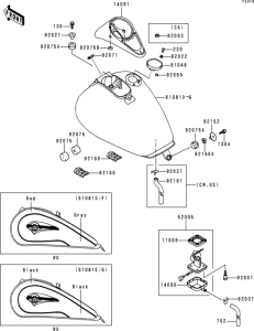 VN1500 Fuel tank(1 / 2)