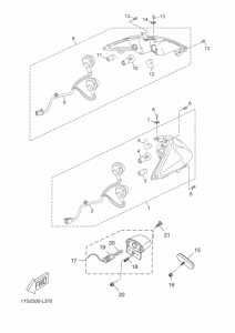 YP125RA Taillight unit ass`y