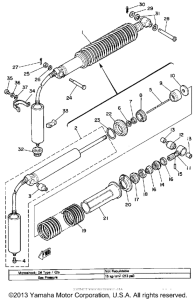 YZ465G Задняя подвеска