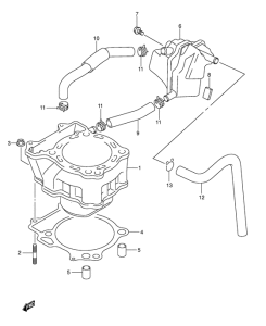 DR-Z400 Цилиндр