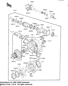  Drive shaft / final gears