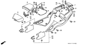 VFR400R Seat / side cover