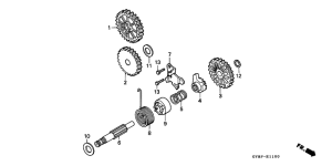 CRM50R Кик стартер