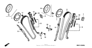 VT750C Цепь ГРМ