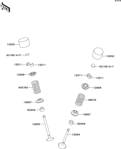ZX600 Клапана