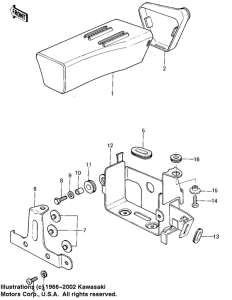 KL250 Battery case / tool case
