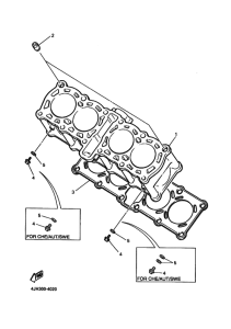 YZF600R YZF600RH Цилиндр