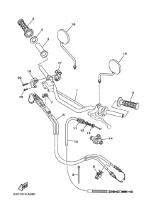 TW225E ｽﾃｱﾘﾝｸﾞﾊﾝﾄﾞﾙ. ｹｰﾌﾞﾙ