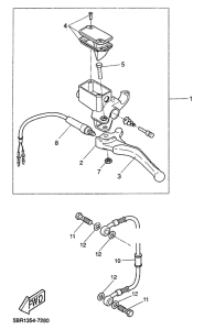 YQ50 Задний торм цилиндр