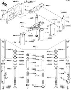 VN1600 Front fork(a6f)
