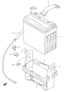 GSX-R400 Аккумулятор